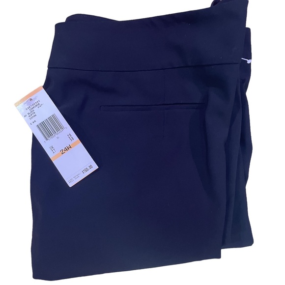 AK ANNE KLEIN NWT PLUS SIZE CONCORD BLACK PANTS STRETCH 24W - Picture 5 of 15